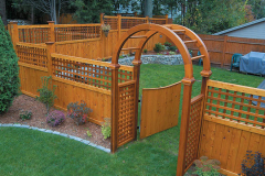 Arbor Gate & English Garden Lattice