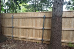 Traditional Board on Steel Posts