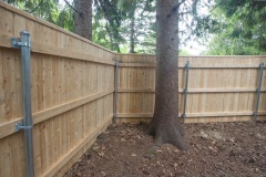 Traditional Board on Steel Posts