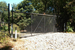 30-All-Black-Security-Aluminum-Slide-Gate-with-Barb-Wire